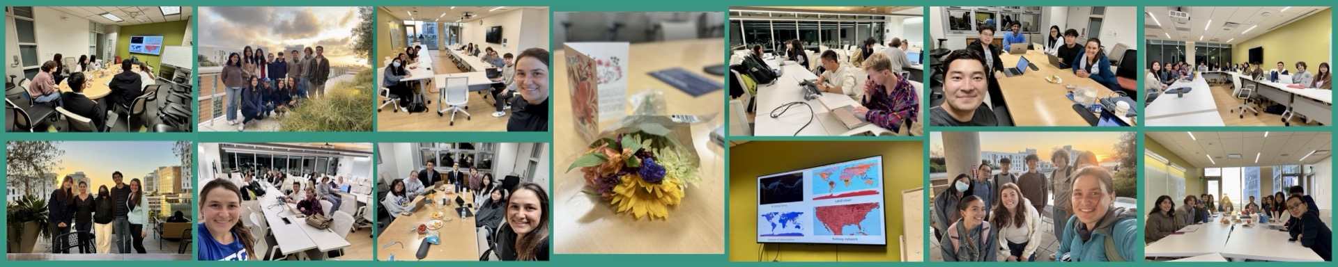 Lab meetings, group work, and end-of-quarter presentations