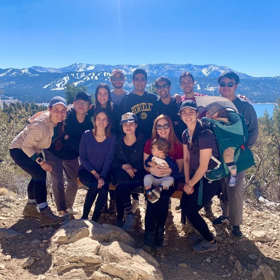 Hiking with my PhD cohort at Big Bear