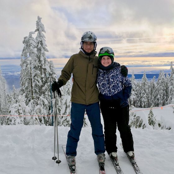 Skiing at Cypress Mountain