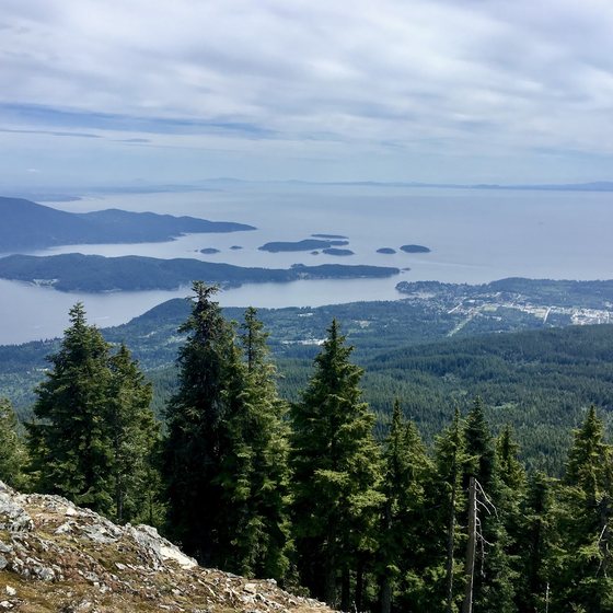 View from Mt. Elphinstone on the Sunshine Coast