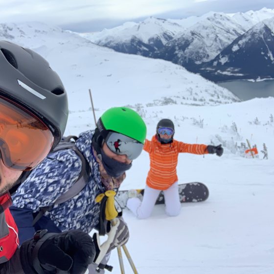 Skiing at Whistler Blackcomb