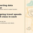 A travel-time surface mapping access to jobs, schools, and services
