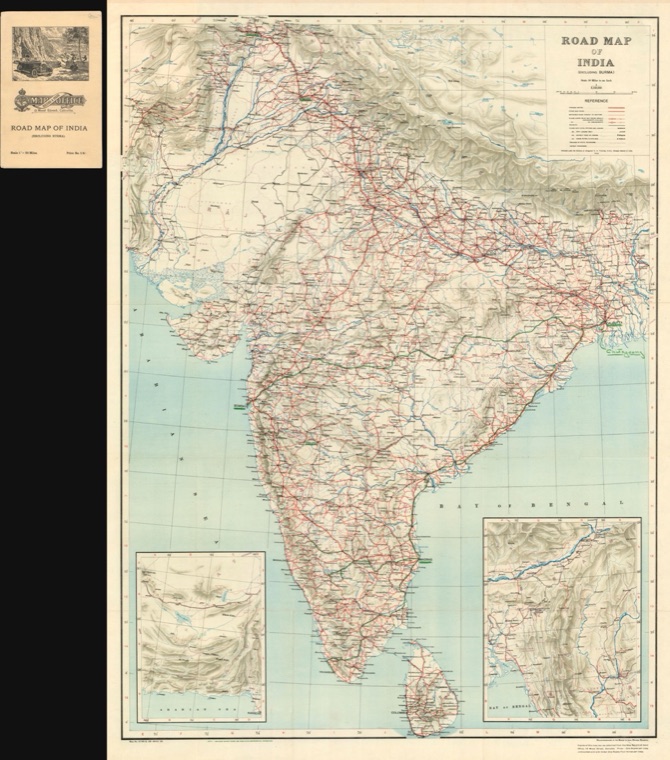 A historical map being digitized